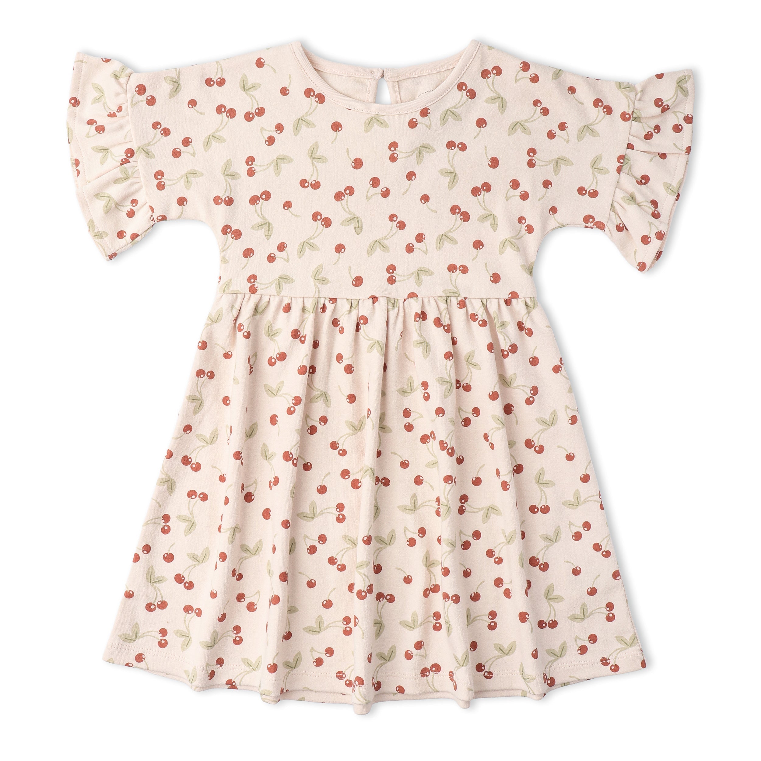 Organic Dolman Sleeve Dress - Cherry - Aaria Tees Aaria Tees
