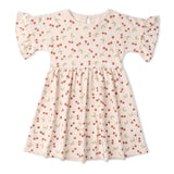 Organic Dolman Sleeve Dress - Cherry - Aaria Tees Aaria Tees