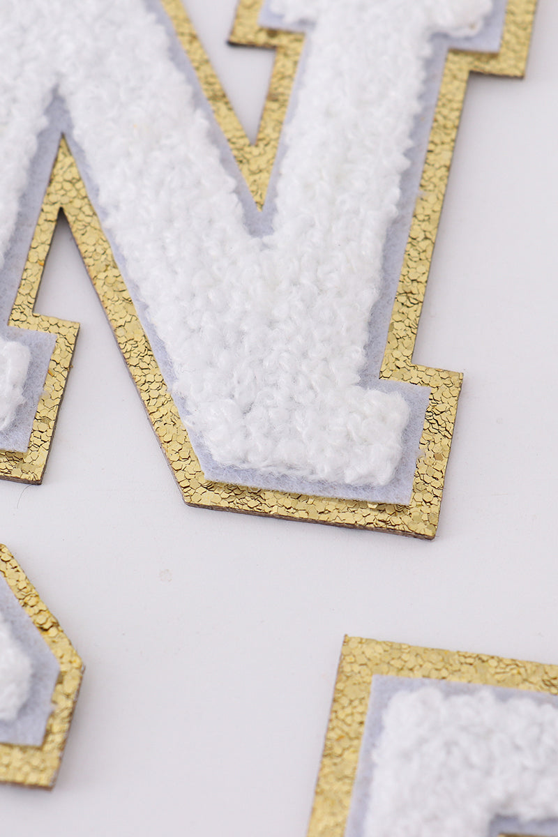 White letters "A-Z" stickers - Aaria Tees Aaria Tees