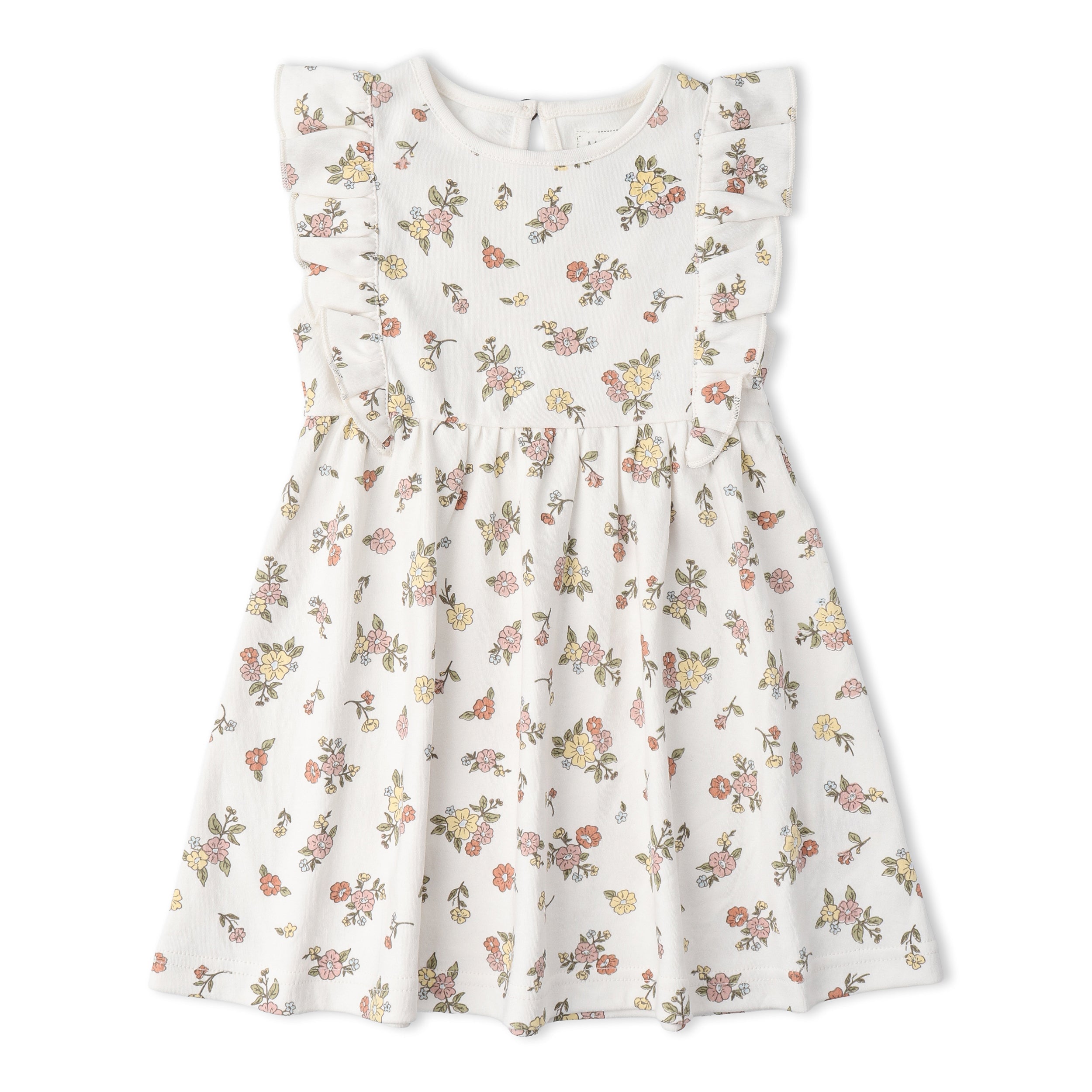 Organic Flutter Dress - Meadow - Aaria Tees Aaria Tees