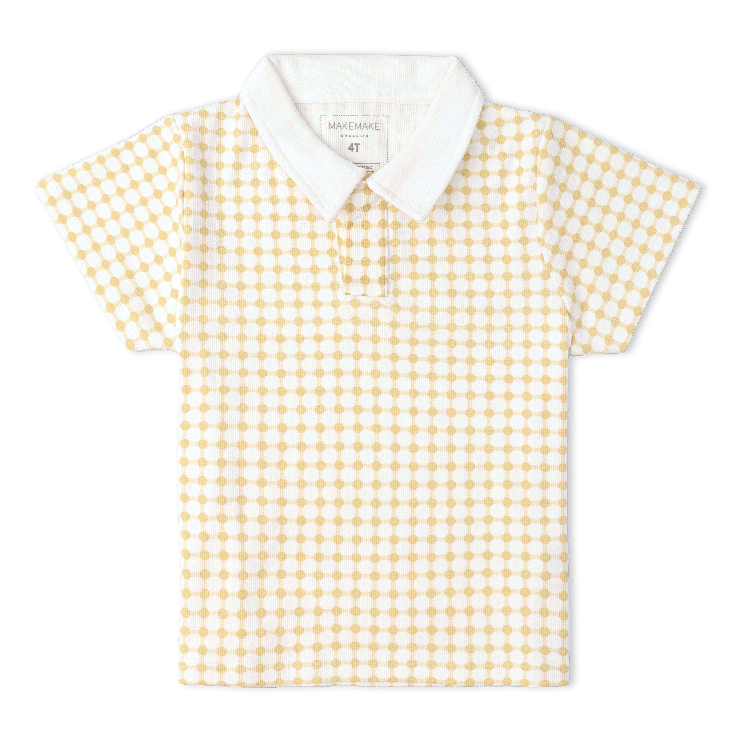 Organic Collar Tee & Shorts Set - Dotty Gingham - Aaria Tees Aaria Tees