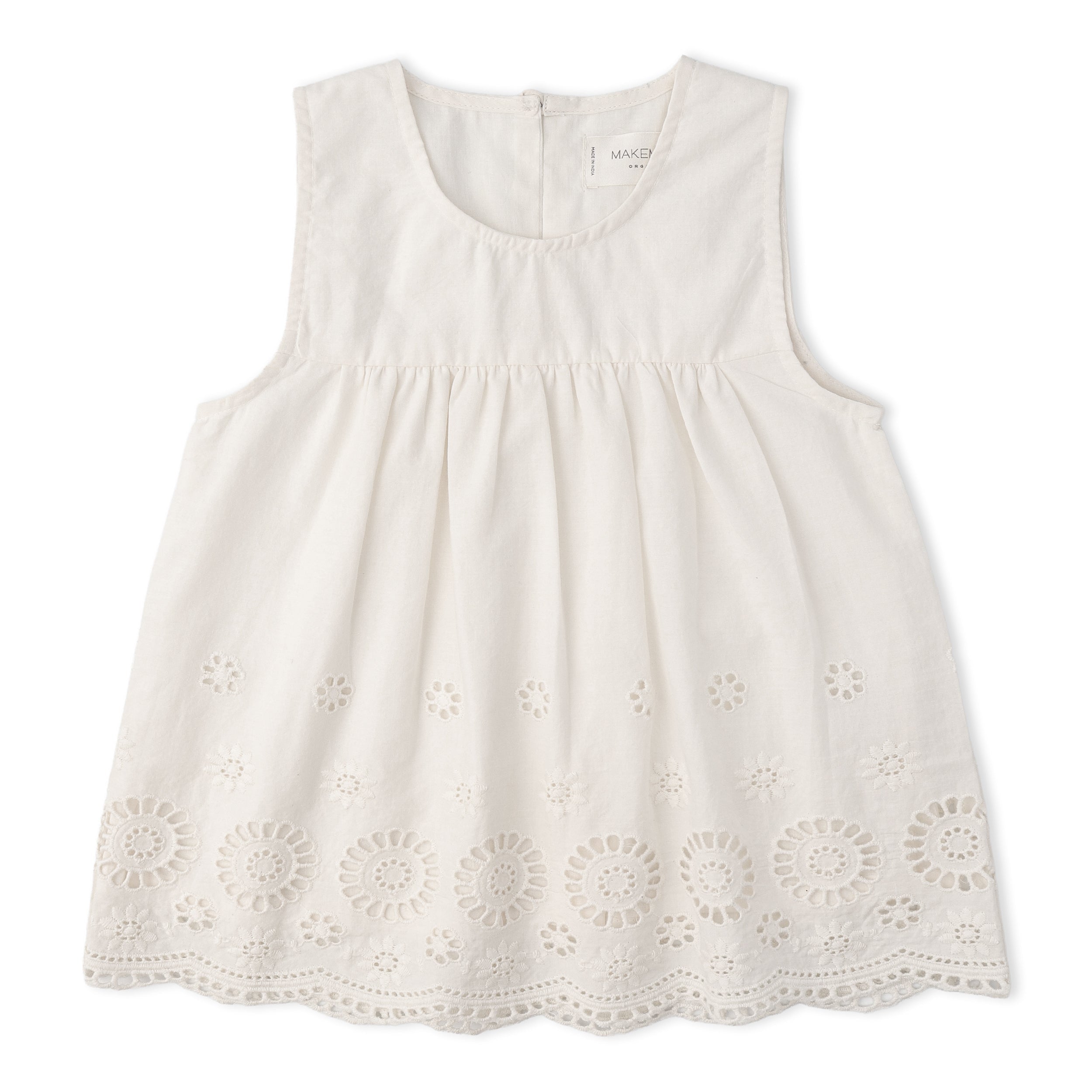 Organic Eyelet Top And Pant Set - Ivory Eyelet - Aaria Tees Aaria Tees