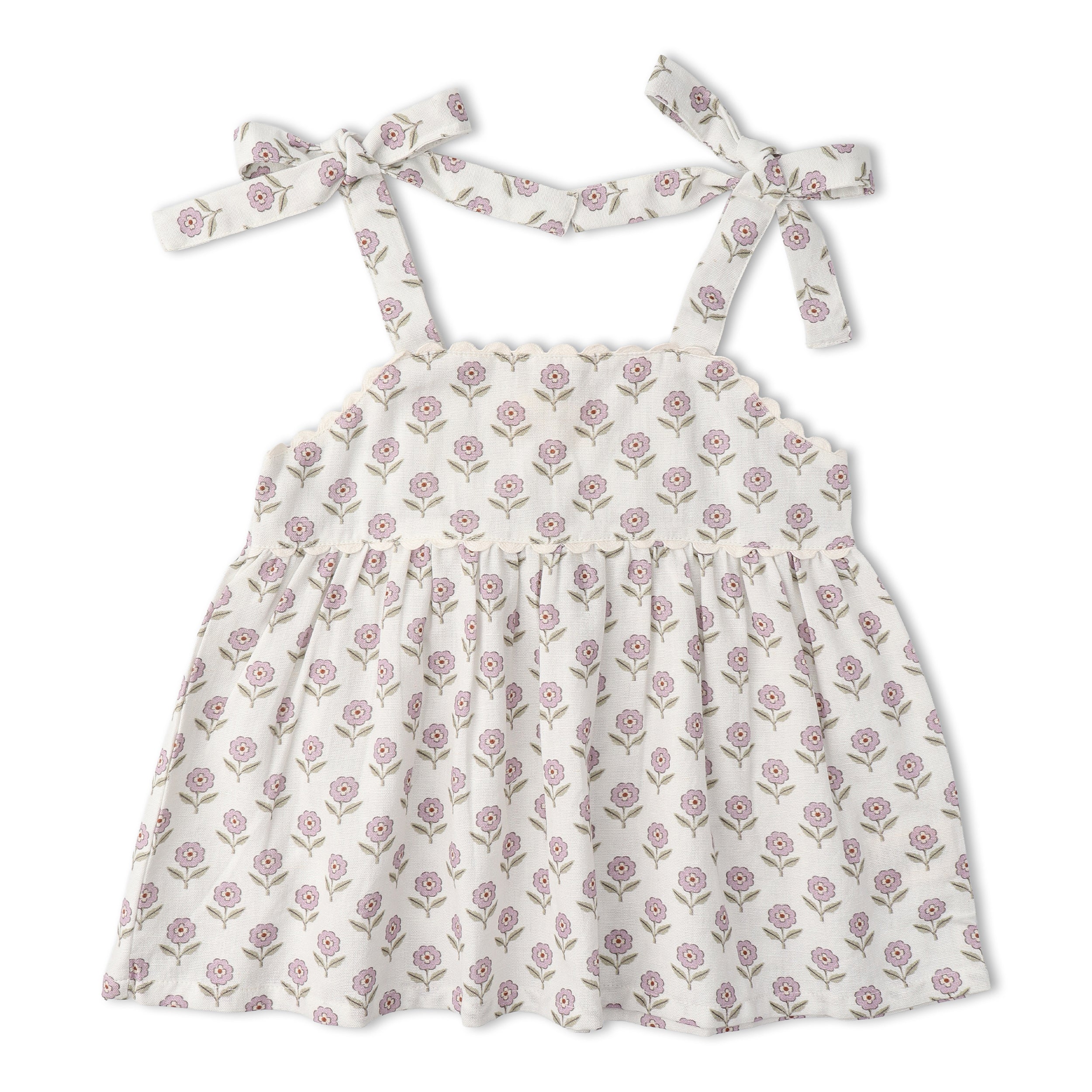 Organic Tie Up Top & Shorts Set - Lavender - Aaria Tees Aaria Tees
