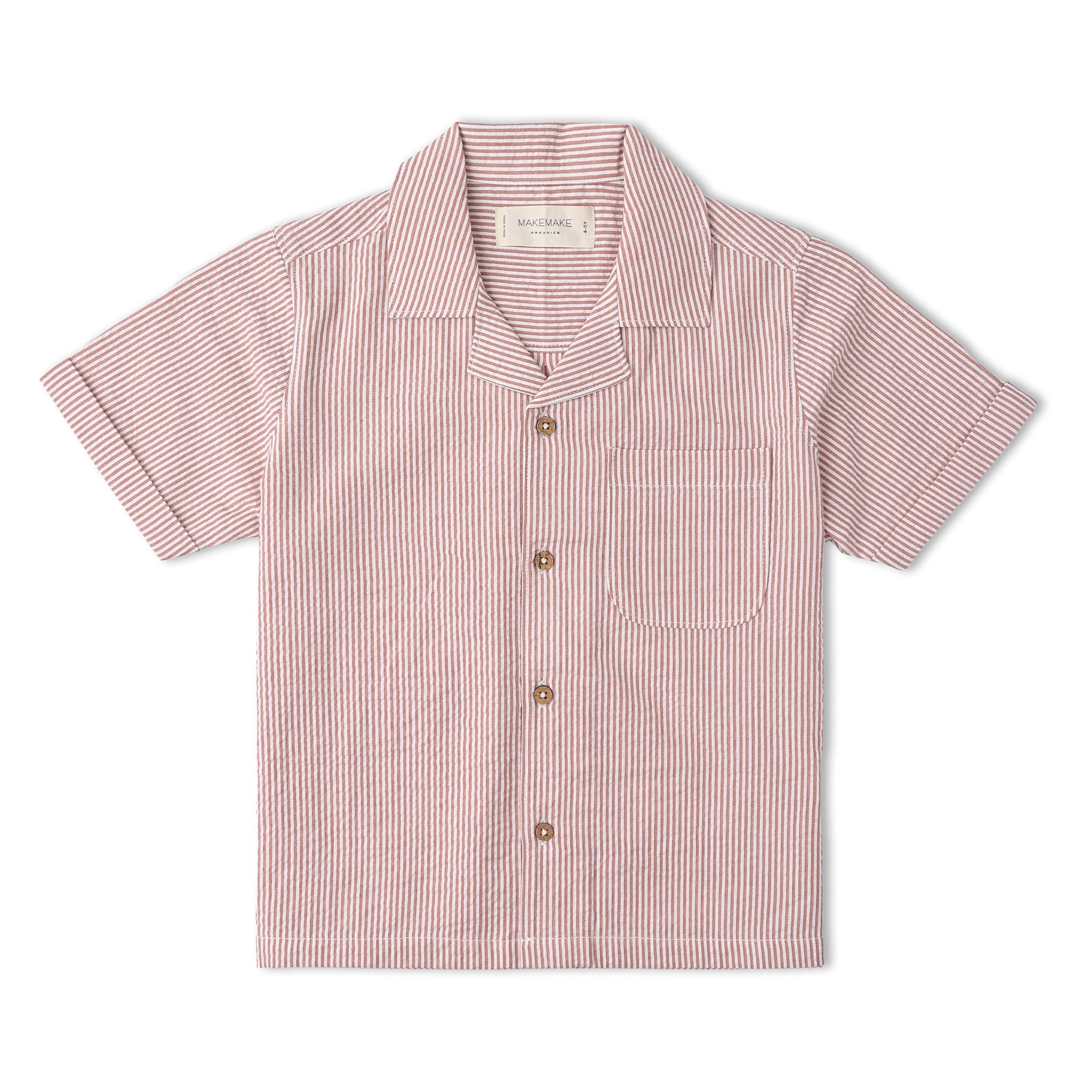 Organic Shirt & Shorts Set - Coral Stripes - Aaria Tees Aaria Tees