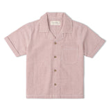Organic Shirt & Shorts Set - Coral Stripes - Aaria Tees Aaria Tees