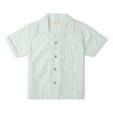 Organic Shirt & Shorts Set - Basil Stripes - Aaria Tees Aaria Tees