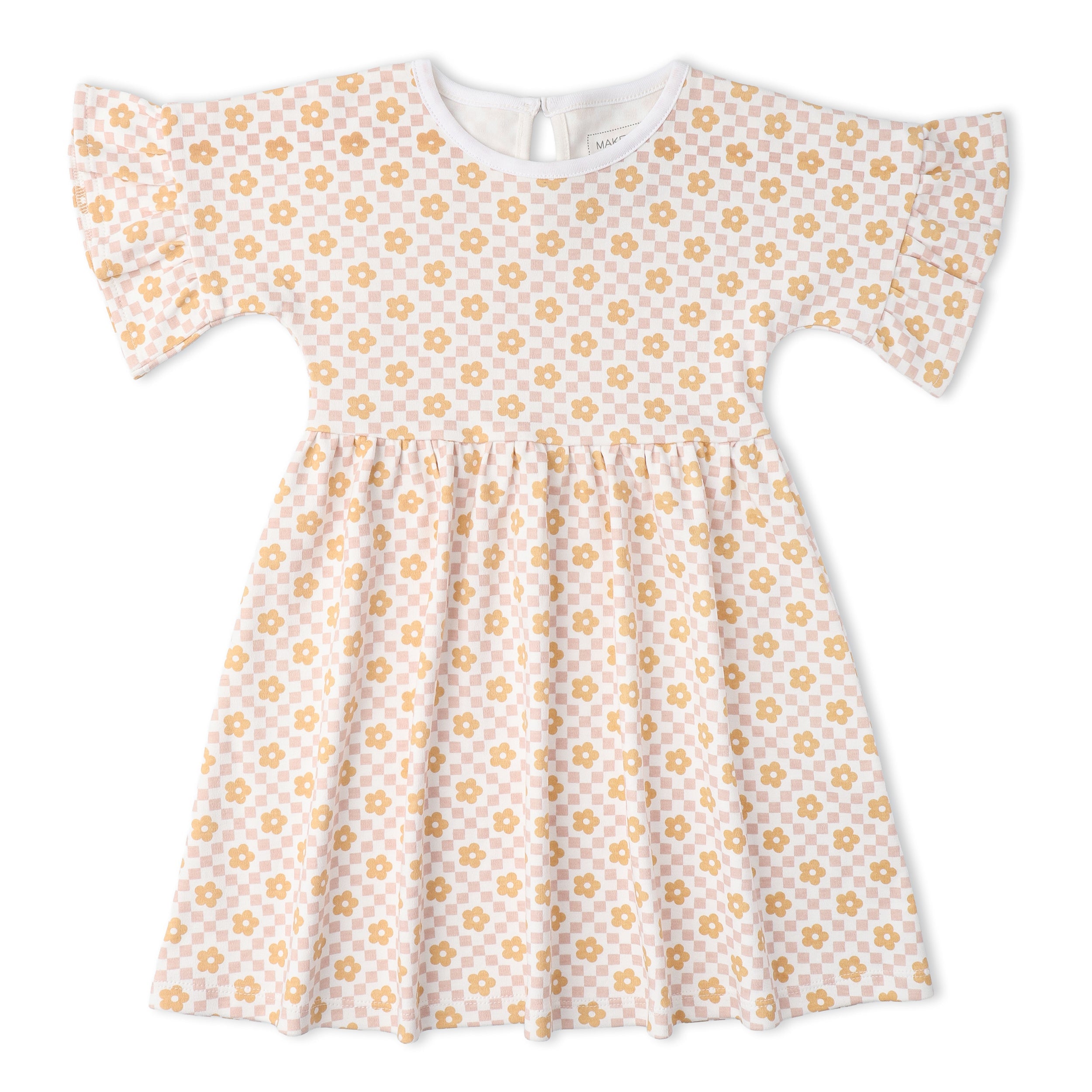 Organic Dolman Sleeve Dress - Pop Floral - Aaria Tees Aaria Tees