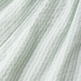 Organic Short Bubble Romper - Basil Stripes - Aaria Tees Aaria Tees