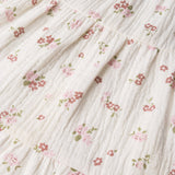 Organic Smocked Jumpsuit - Blush Floral - Aaria Tees Aaria Tees