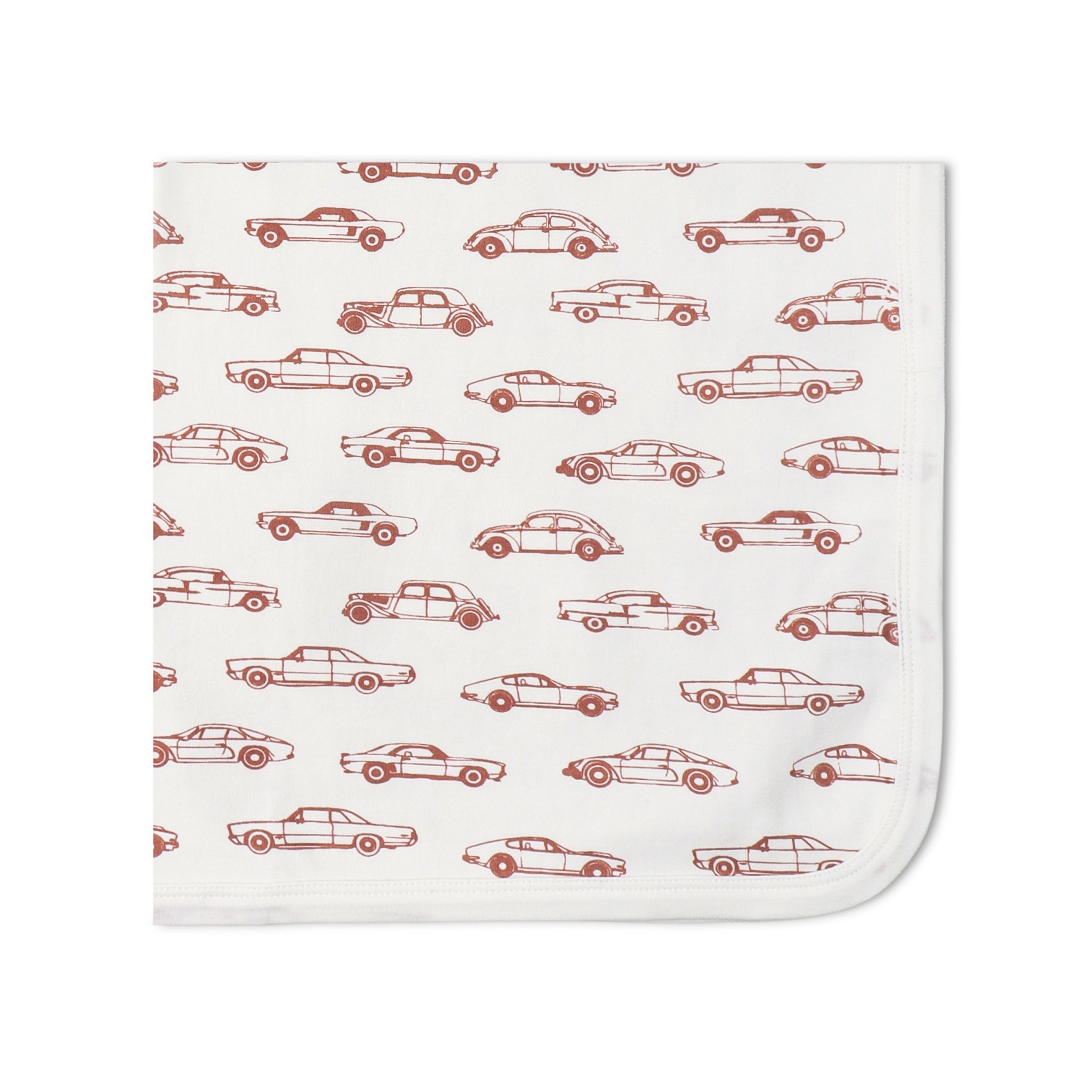 Organic Swaddle Blanket & Hat Set - Cars - Aaria Tees Aaria Tees