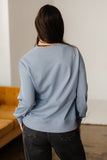 Sleet GAME DAY Checkered Letter Graphic Oversize Sweatshirt Aaria Tees