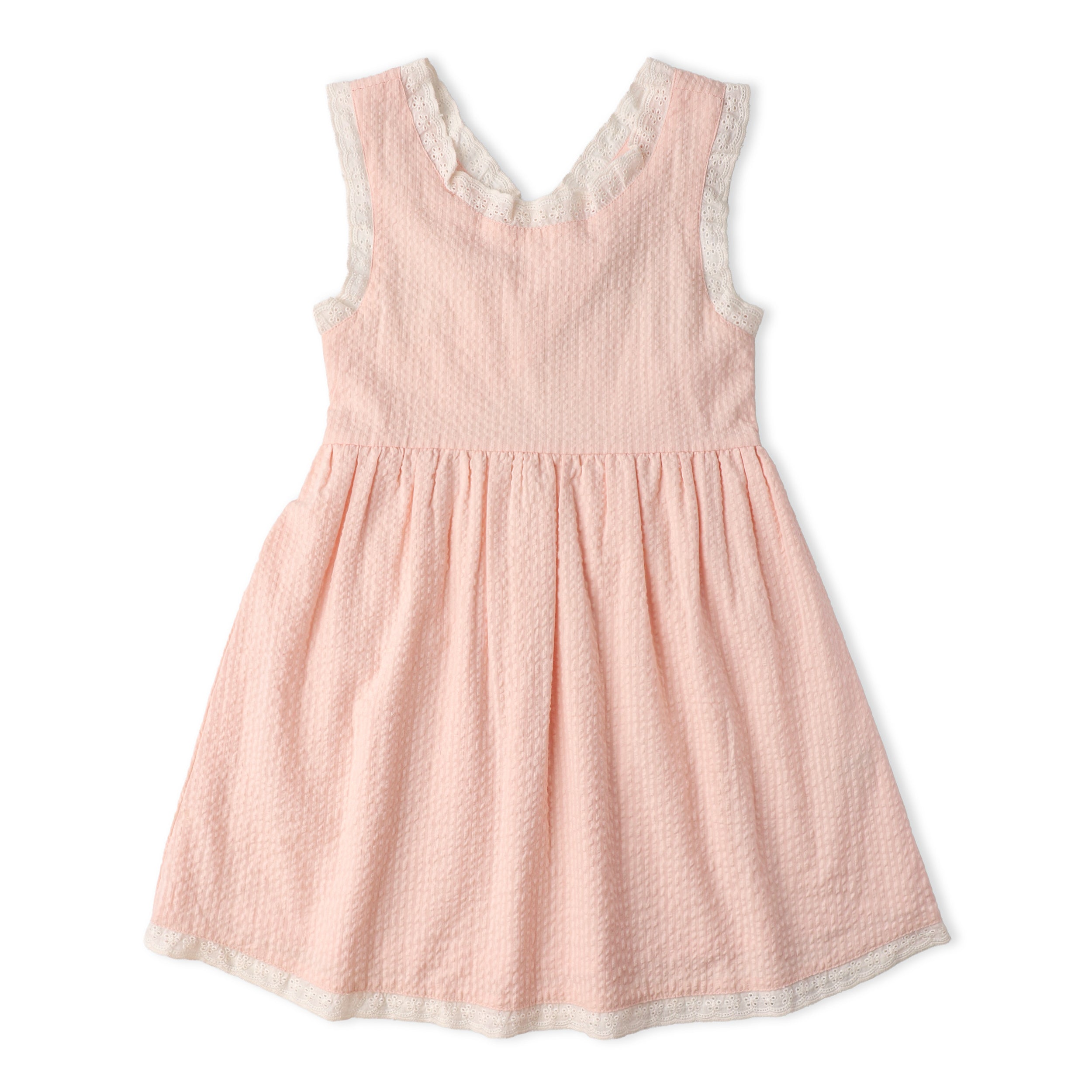 Organic Cross Back Dress - Blush - Aaria Tees Aaria Tees