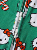 PoshTOT Sanrio Hello Kitty Green Bamboo Baby Convertible Zippy Romper - Aaria Tees Aaria Tees