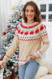 Angel Wings Graphic Round Neck Long Sleeve Sweater Aaria Tees