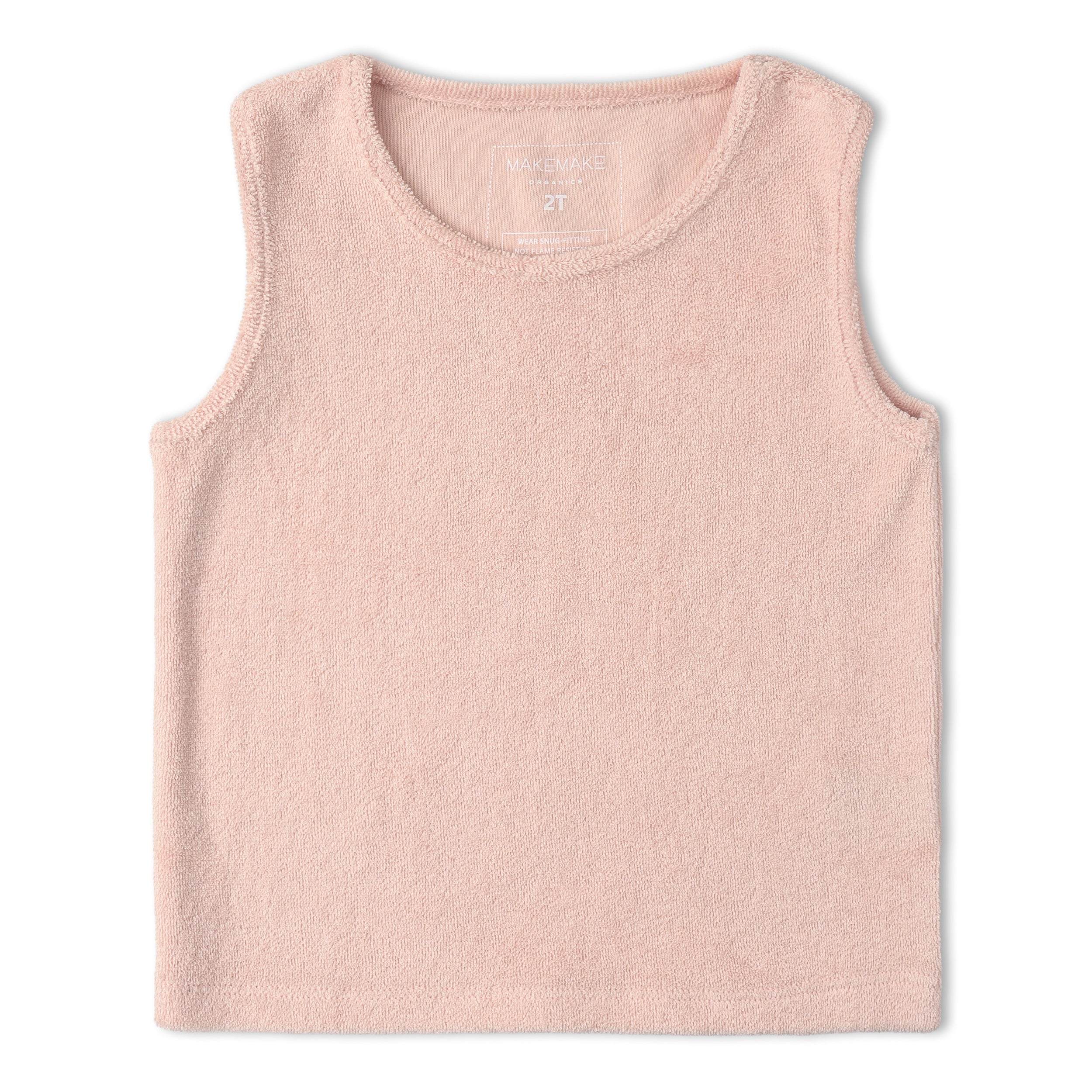 Organic Sleeveless Tee & Shorts Set - Blush - Aaria Tees Aaria Tees