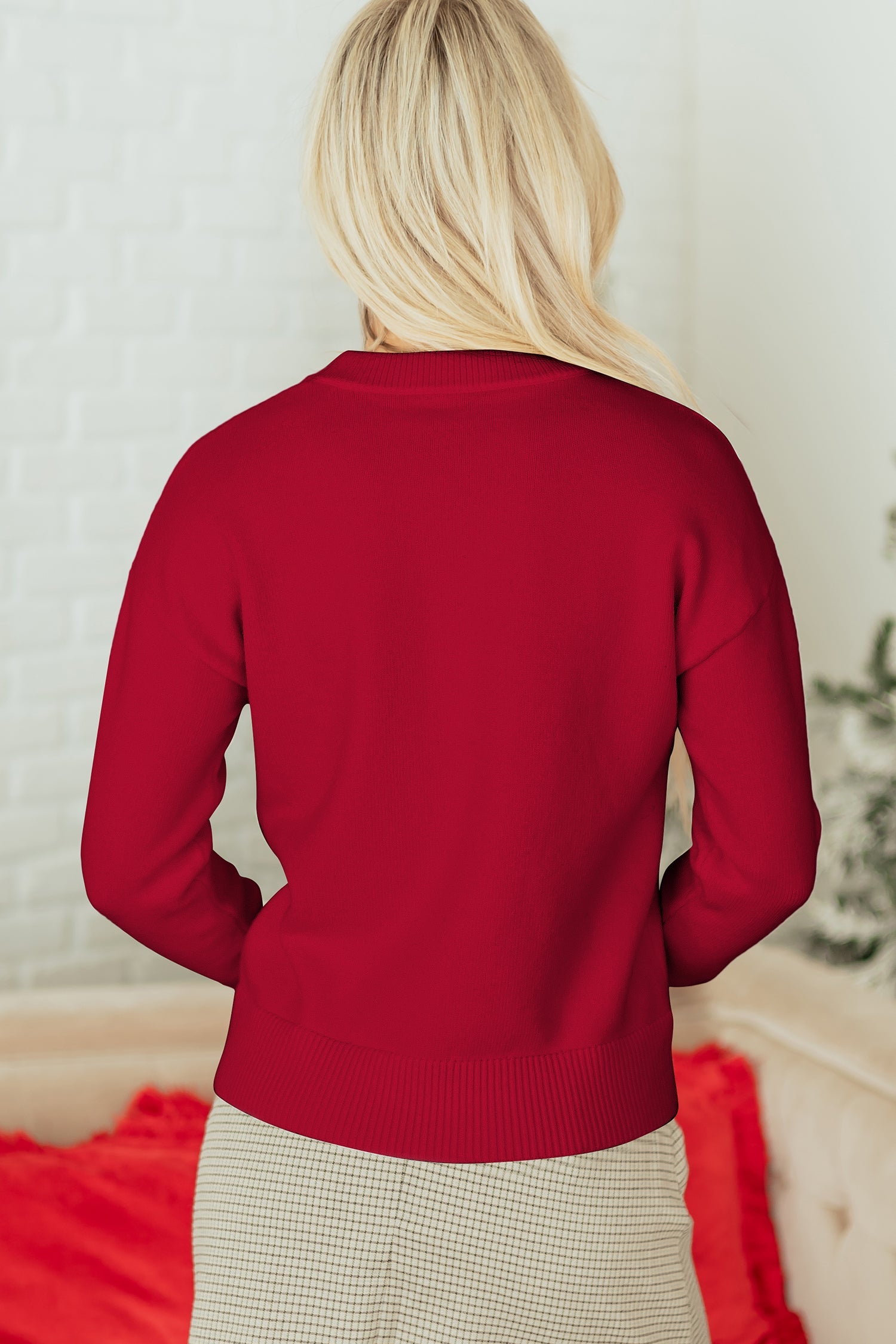 Melanie Graphic Christmas Holiday Sweater - Aaria Tees Aaria Tees