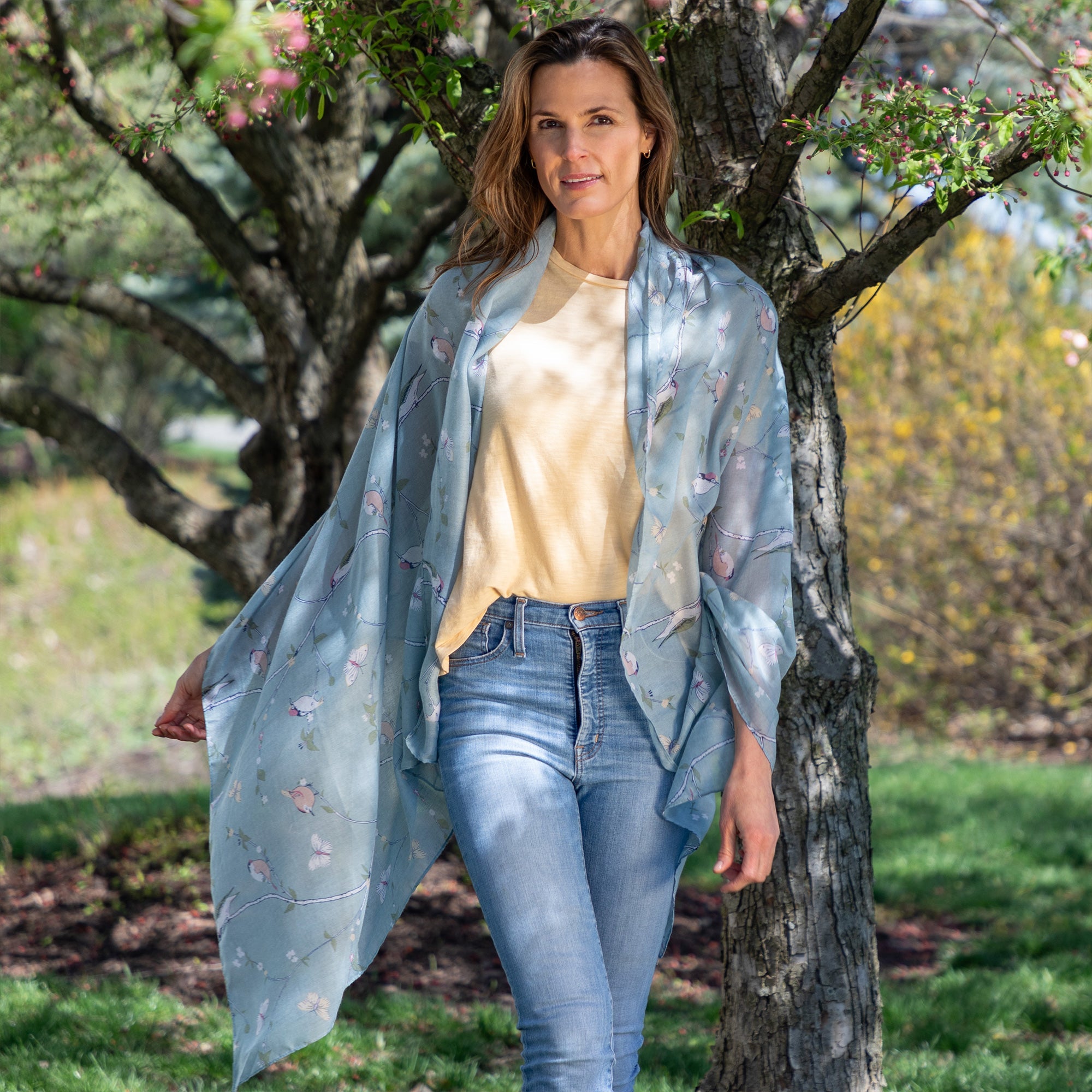 Lovely Birds & Butterflies Scarf - Aaria Tees Aaria Tees