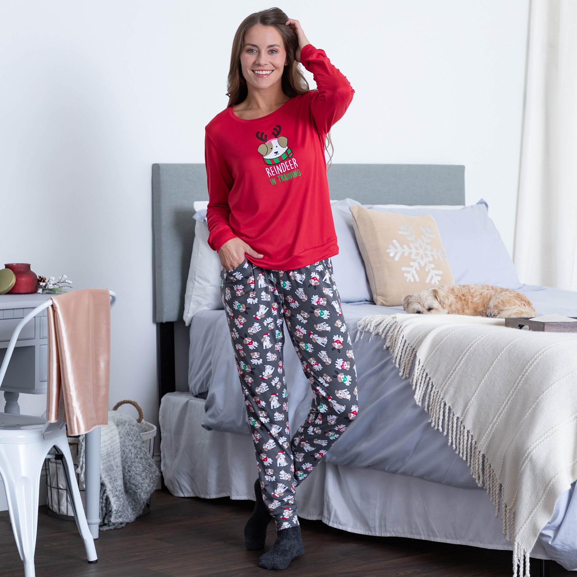 Merriest of Days Holiday Pajama Set - Aaria Tees Aaria Tees