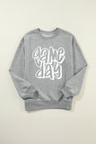 Gray Game Day Crew Neck Sweatshirt - Aaria Tees Aaria Tees