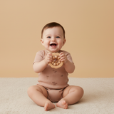 Organic Short Sleeve Bubble Romper - Island Palm - Aaria Tees Aaria Tees
