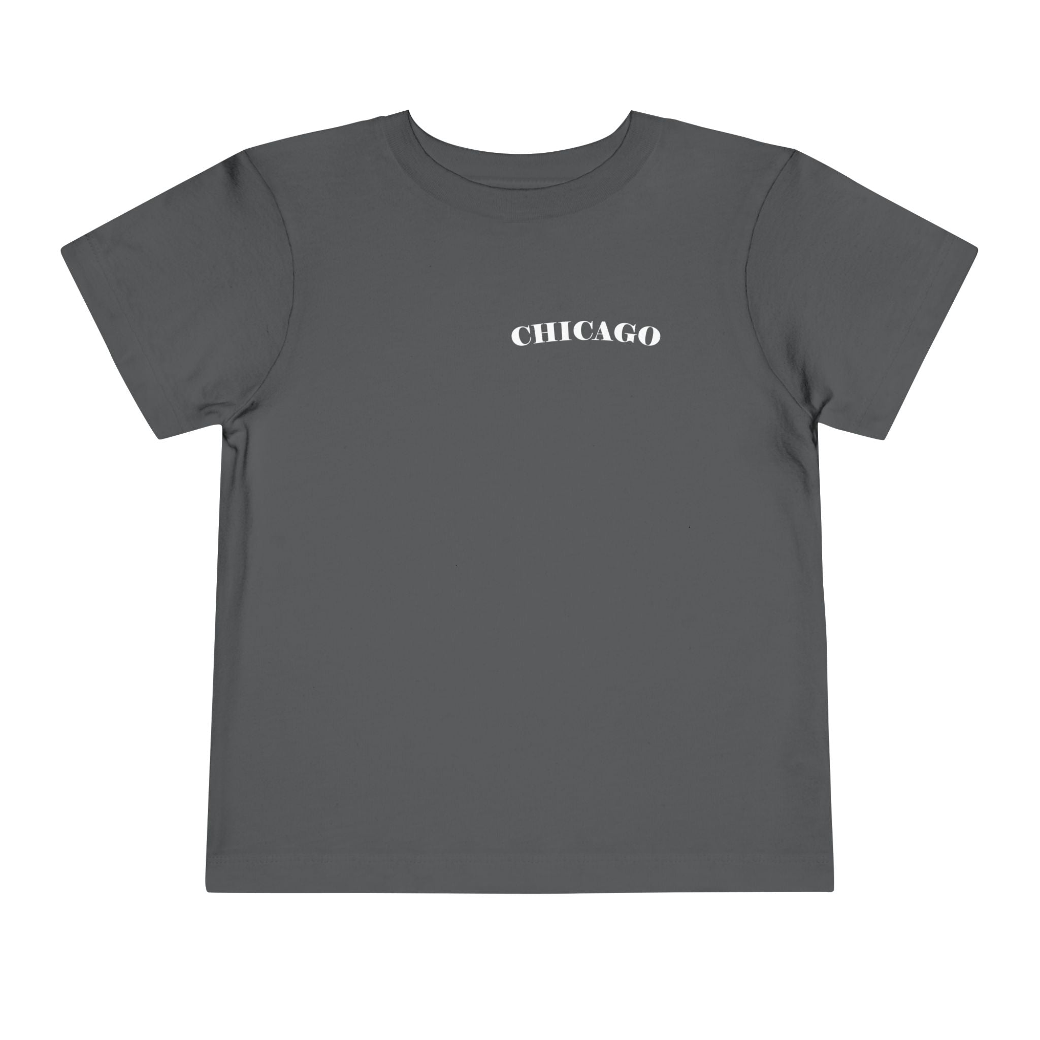 Mystery Noir Chicago Skyline Sunset Unisex Toddler Short Sleeve Tee - Aaria Tees Aaria Tees