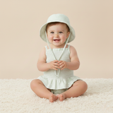 Organic Bucket Sun Hat - Basil Stripes - Aaria Tees Aaria Tees