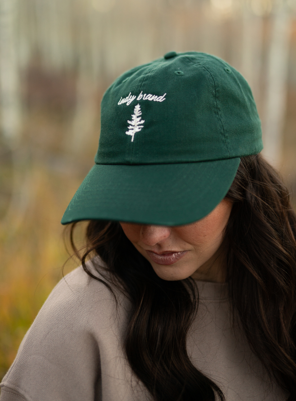 Tree logo dad cap-forest green - Aaria Tees Aaria Tees
