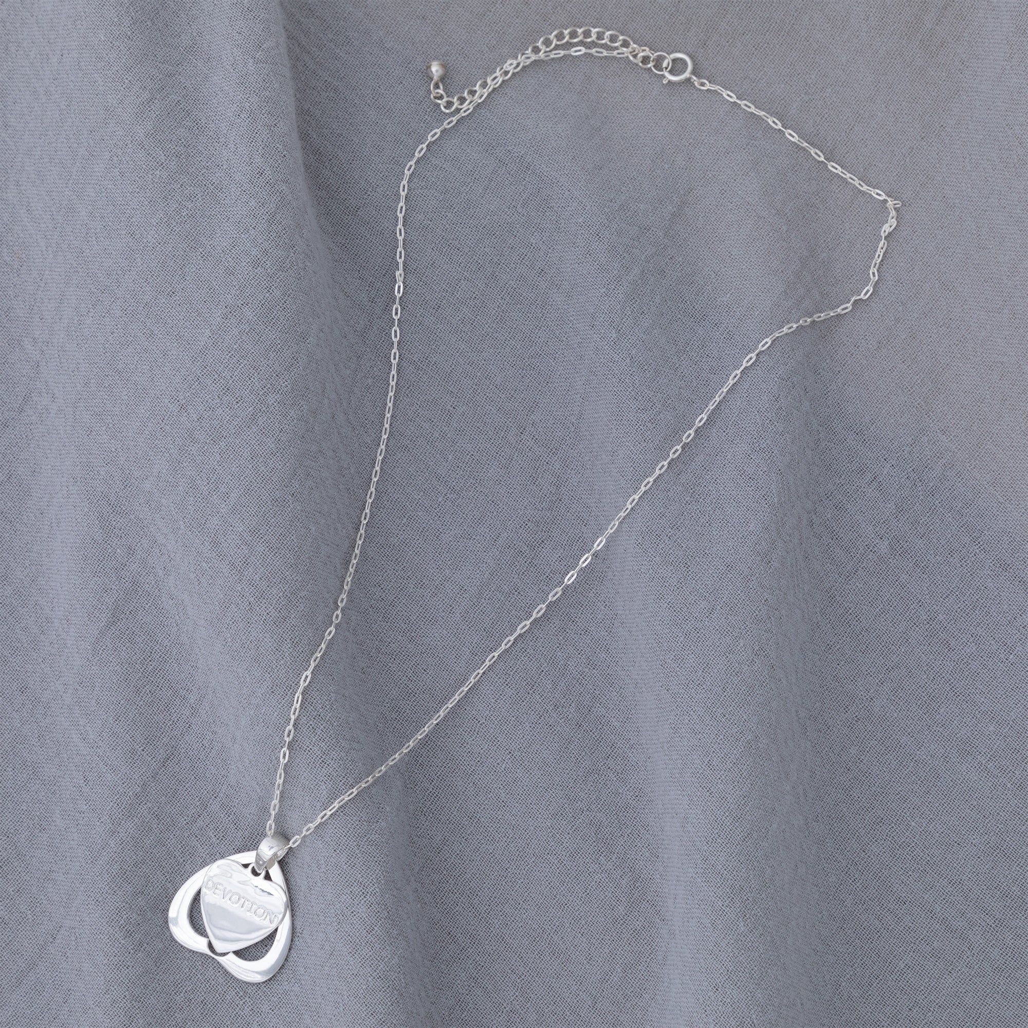 Sterling Tibetan Devoted Heart Necklace - Aaria Tees Aaria Tees