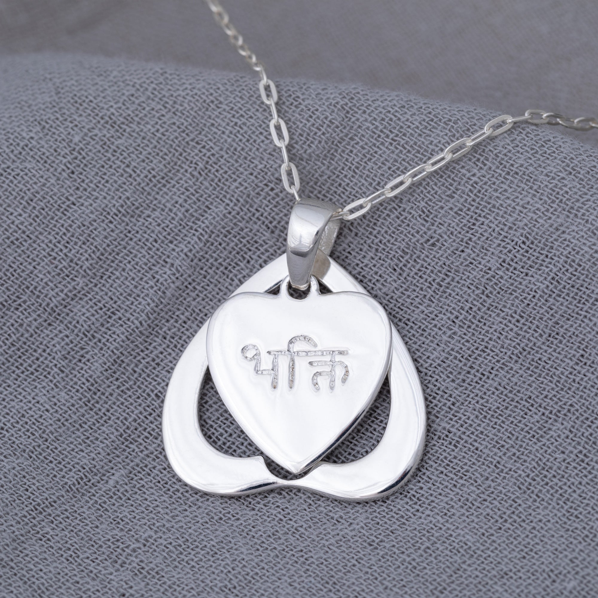 Sterling Tibetan Devoted Heart Necklace - Aaria Tees Aaria Tees