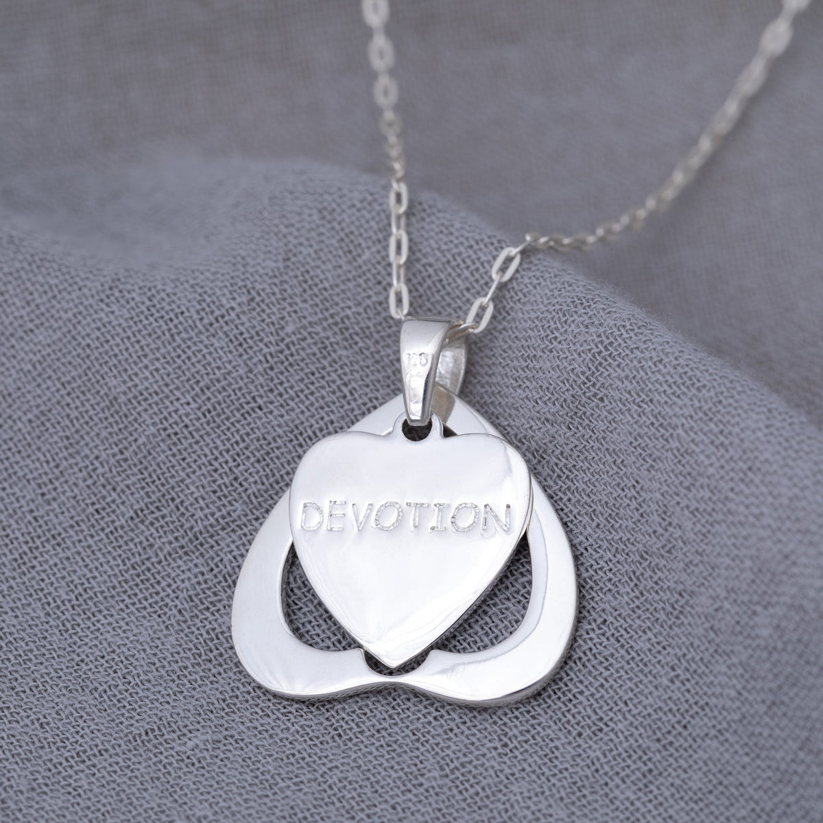 Sterling Tibetan Devoted Heart Necklace - Aaria Tees