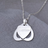 Sterling Tibetan Devoted Heart Necklace - Aaria Tees Aaria Tees