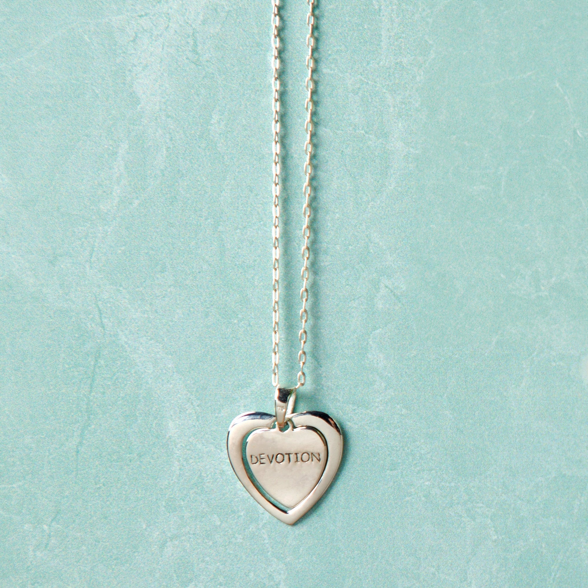 Sterling Tibetan Devoted Heart Necklace - Aaria Tees Aaria Tees