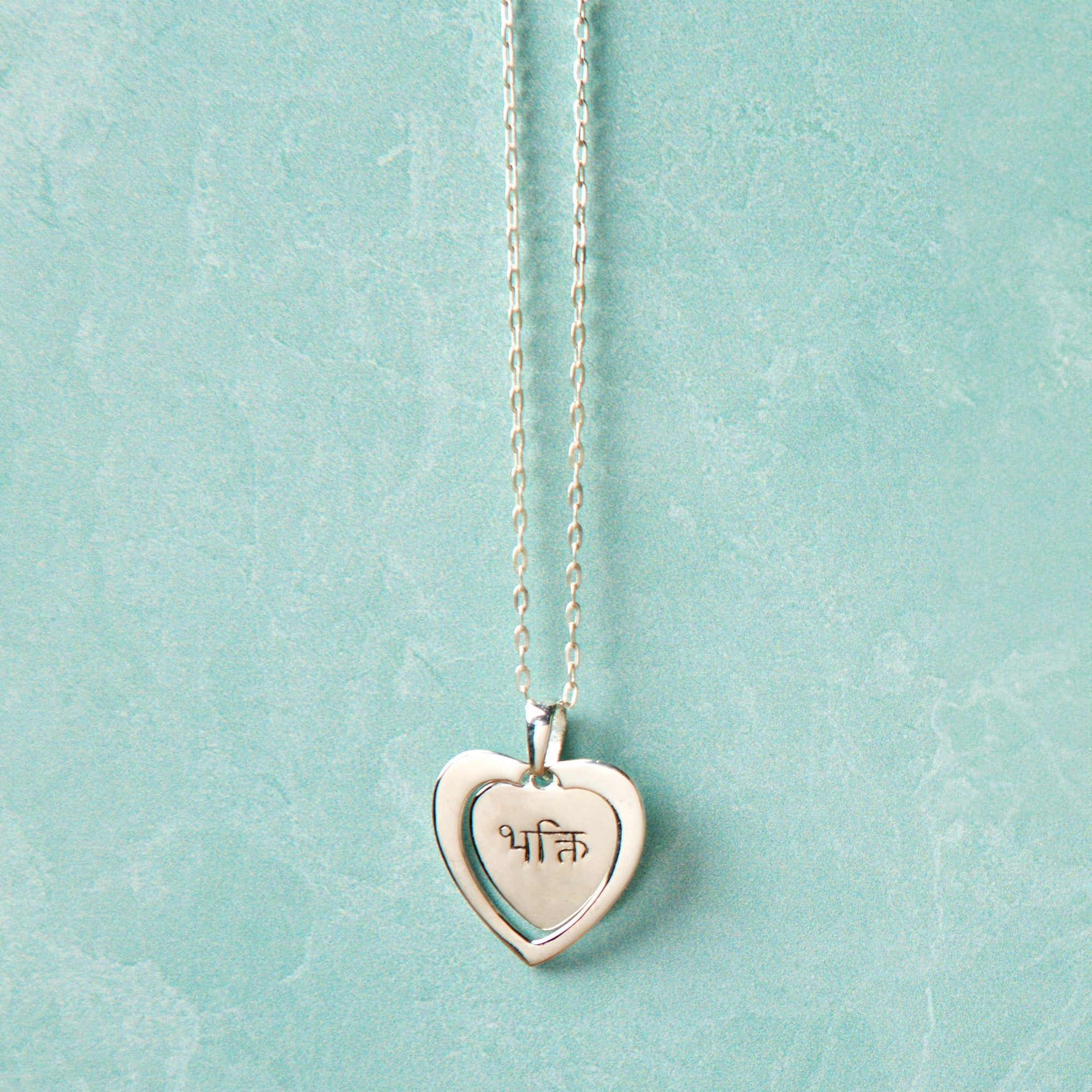 Sterling Tibetan Devoted Heart Necklace - Aaria Tees Aaria Tees