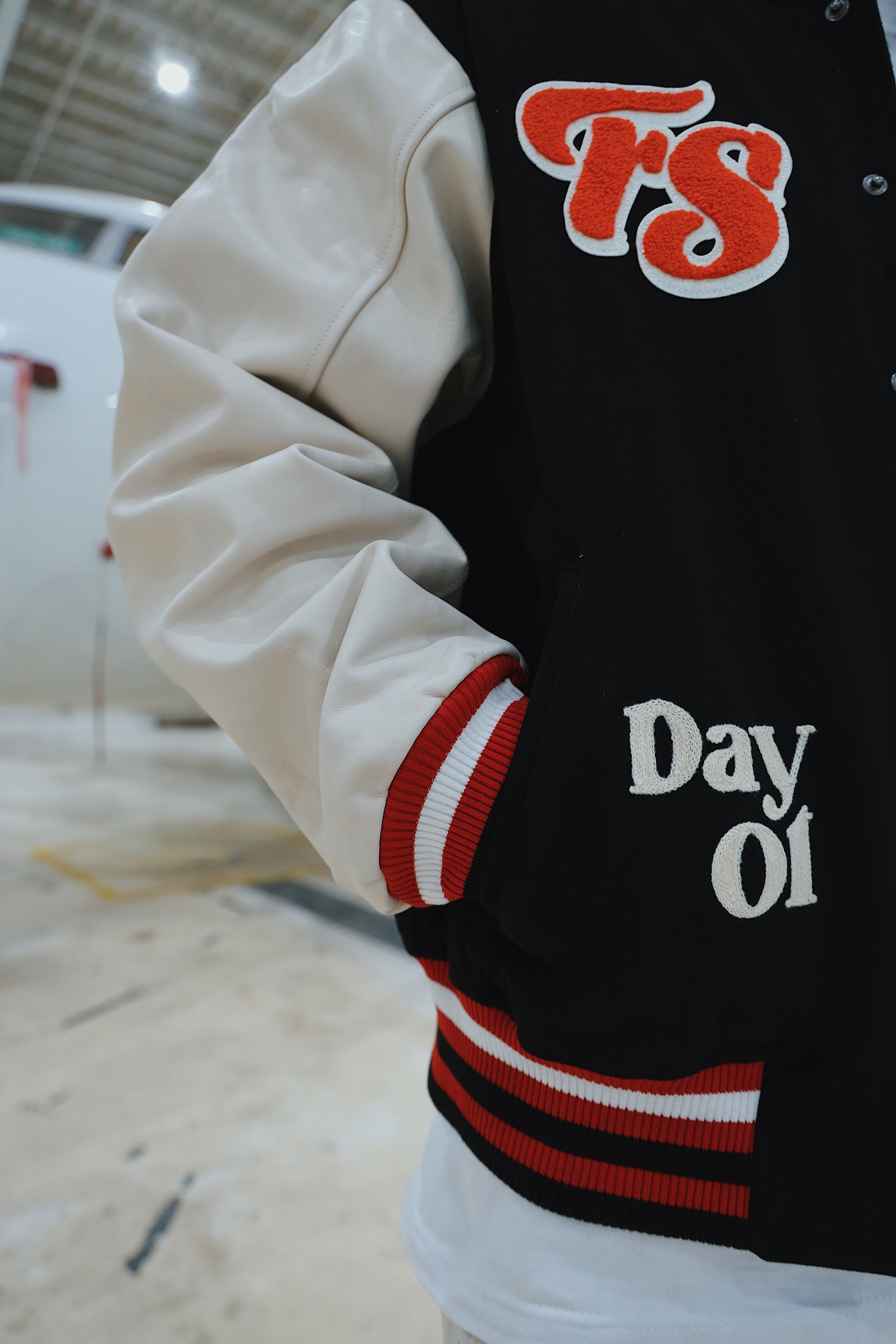 Manifest Varsity Jacket (Black) - Aaria Tees Aaria Tees