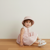 Organic Bucket Sun Hat - Coral Stripes - Aaria Tees Aaria Tees