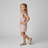 Organic Flutter Jumpsuit - Coral Stripes - Aaria Tees Aaria Tees