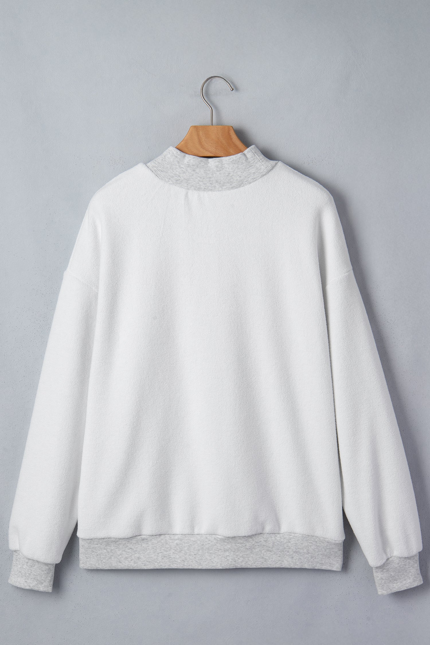 Light Grey TN TENNESSEE Double Printed Reversible Mock Neck Sweatshirt - Aaria Tees Aaria Tees