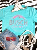Pink Busch Light Comfort Colors Graphic Tee - Aaria Tees Aaria Tees