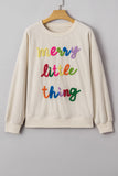 Sylevi Graphic Ribbed Loose Sweatshirt - Aaria Tees Aaria Tees