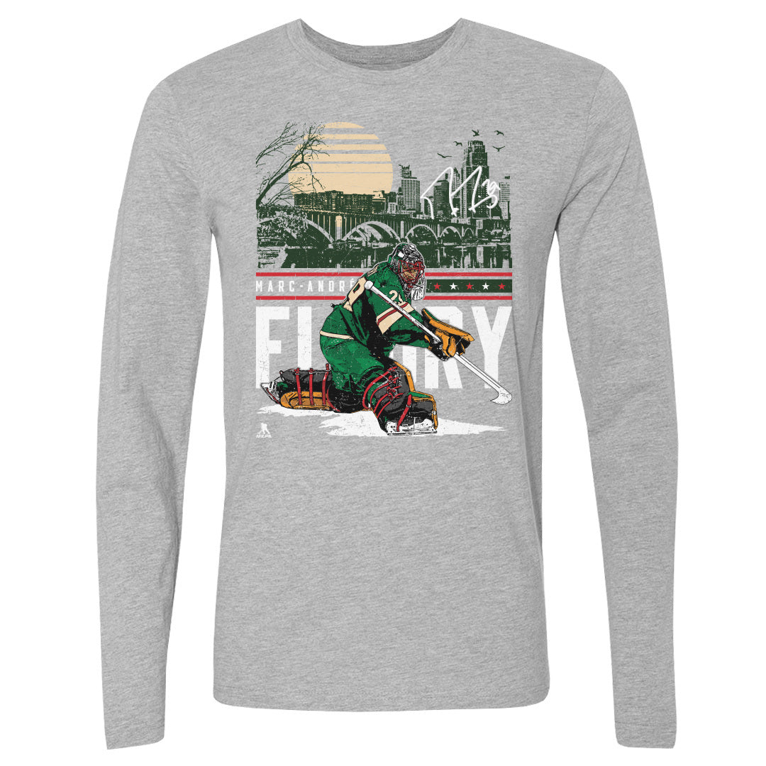 Marc-Andre Fleury Minnesota City Skyline WHT - Aaria Tees