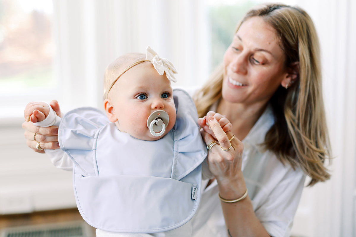 Sky Ruffle Angel Bib - Aaria Tees