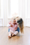 Peony Ruffle Angel Bib - Aaria Tees Aaria Tees