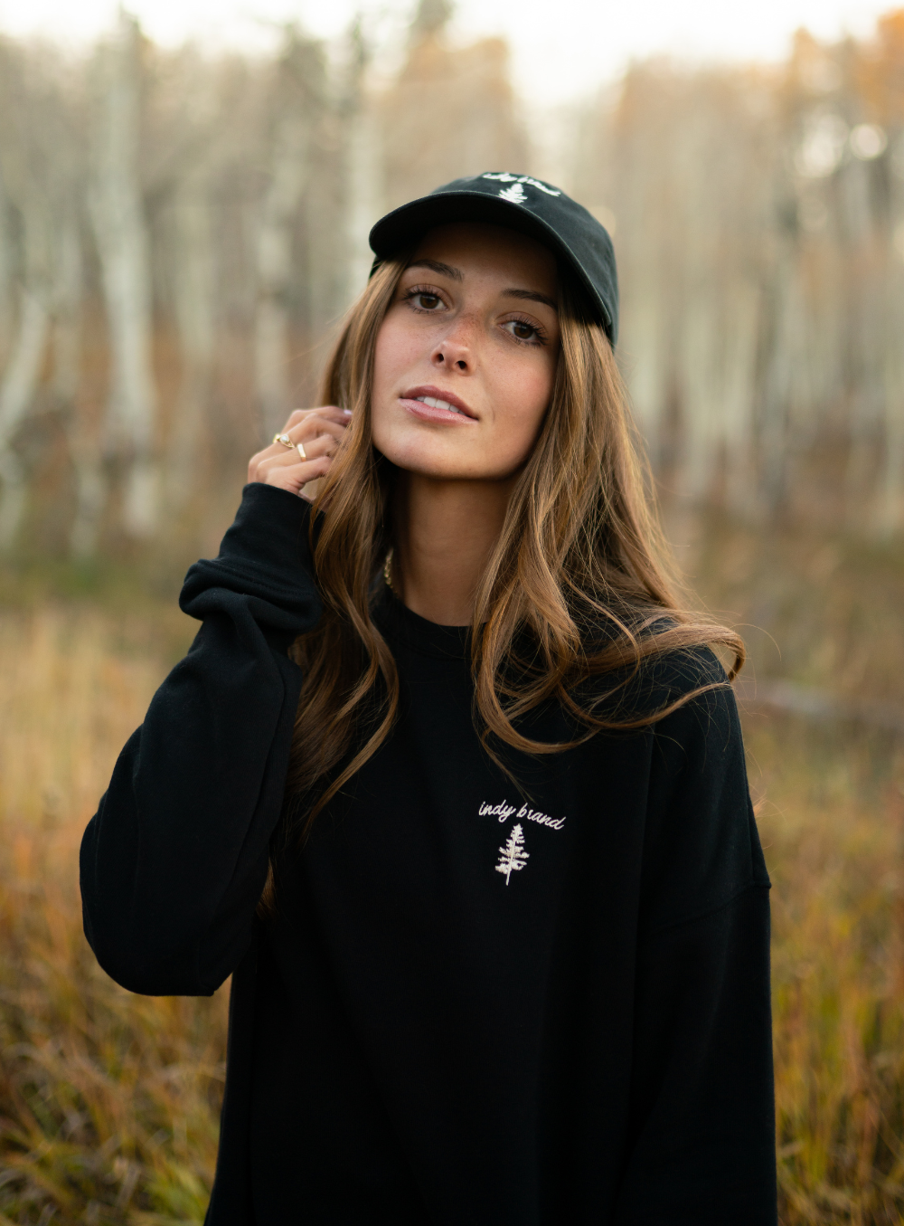 Tree logo dad cap-black - Aaria Tees Aaria Tees