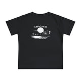 Mystery Noir Chicago Skyline Sunset Unisex Baby Short Sleeve T-Shirt - Aaria Tees Aaria Tees