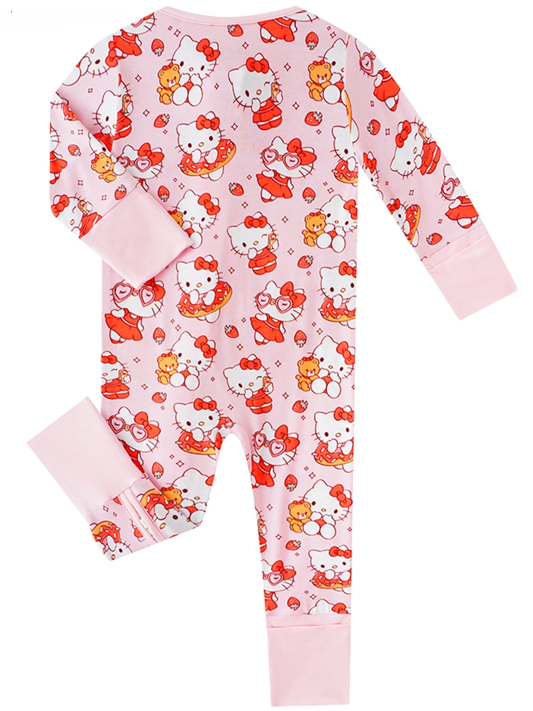 PoshTOT Sanrio Hello Kitty Bamboo Baby Convertible Zippy Romper - Aaria Tees Aaria Tees