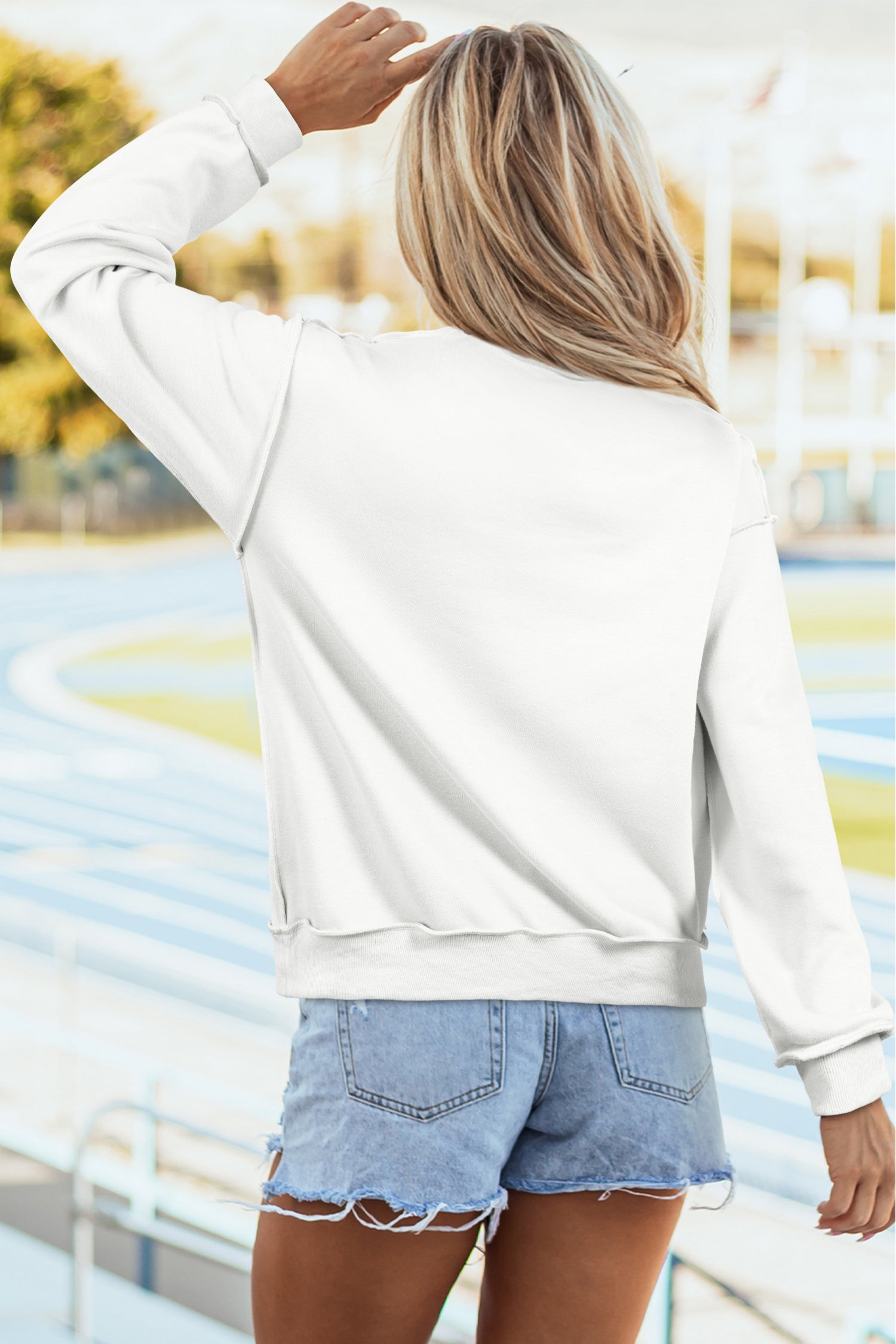 White Kentucky Graphic Mock Neck Reversible Sweatshirt - Aaria Tees Aaria Tees