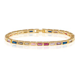 Lainey Rainbow Tennis Bracelet Aaria Tees