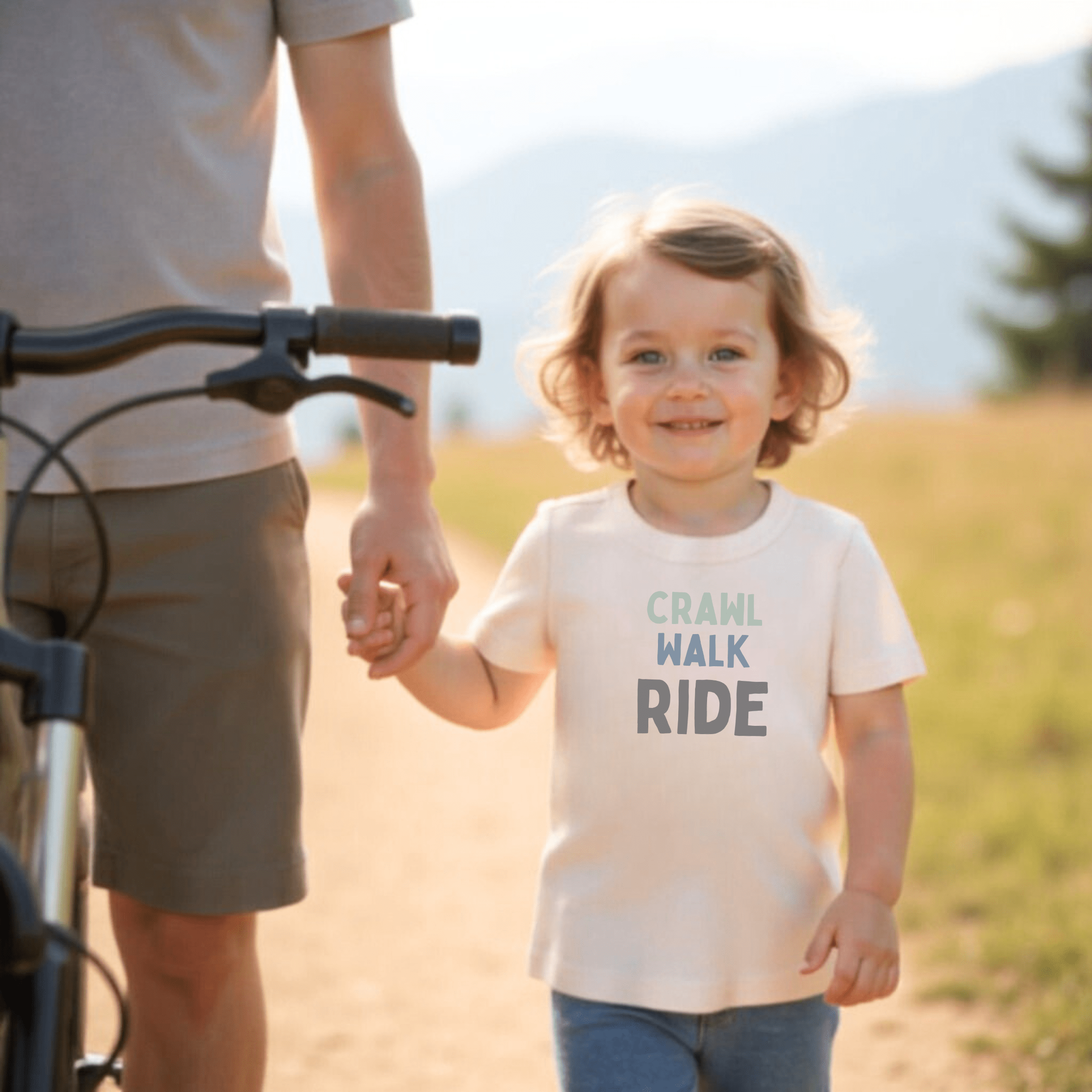 graphic tee | crawl walk ride - Aaria Tees Aaria Tees