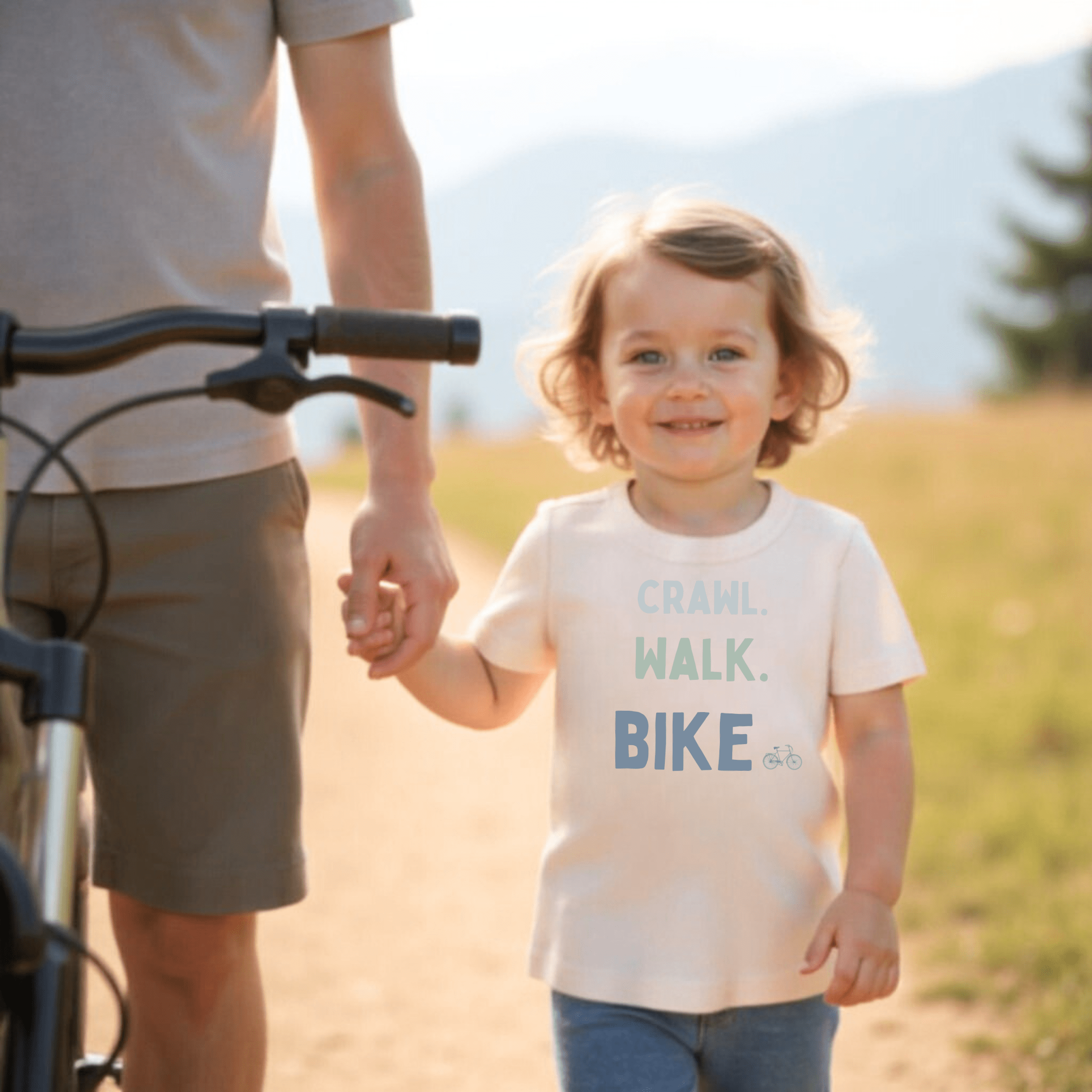 graphic tee | crawl walk bike - Aaria Tees Aaria Tees