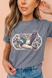 Gray Western Camo Mallard Graphic Tee Aaria Tees